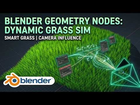 🎞️ Procedural Grass in Blender Geometry Nodes 🌿 | Fast Viewport Setup & Optimization Tutorial