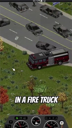 Fire Truck Is a BUSH EATING BEAST! #shorts #projectzomboid #gaming
