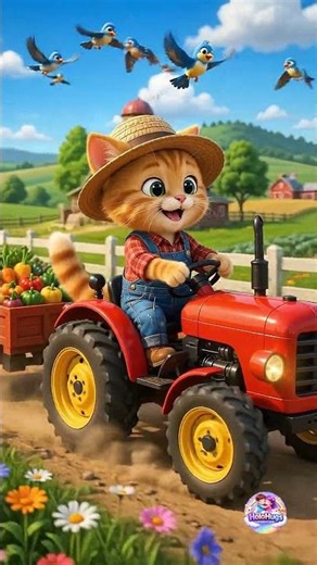 Cute Farmer Kitty's Amazing Farm Adventure 🐱🚜🌾 3D Animated Kids Story