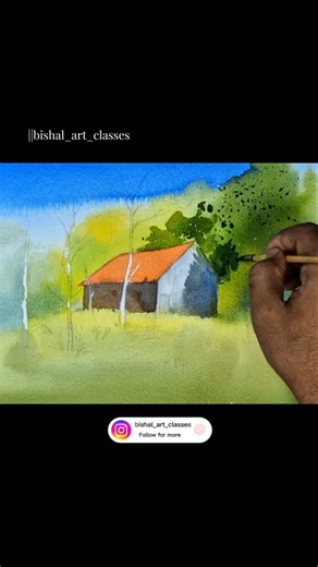 Watch the Colours Flow ✨ | Watercolor Timelapse #watercolorlandscape