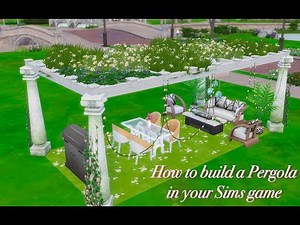 How to build a Pergola/Terrace in your Sims 4 (Speed Build)