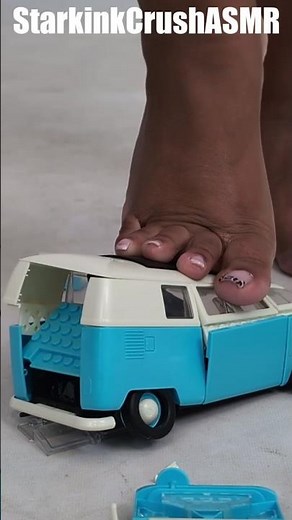 Giantess car crushing w/ bare feet & high heels #asmr #crushing #heels #highheels #feet #giantess