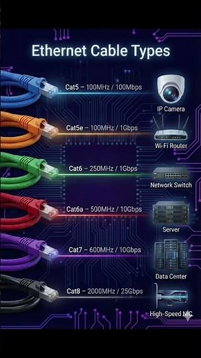 Ethernet Cable Types!!✨✨