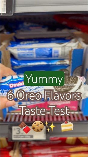 6 Oreo Flavors Taste Test 🍪✨ #shorts