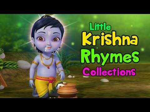 Lord Krishna Rhymes Collection | Telugu Rhymes for Children | Infobells