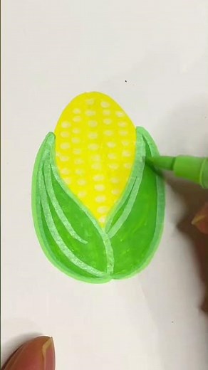 Let's create a beautiful corn illustration step by step