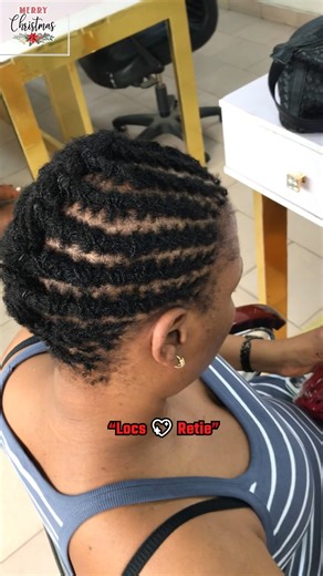 Lagos Microlocs Experts on Instagram: ""Fresh retie, festive spirit. 🎄" #microlocs #retie #loccare #naturalhair #hairgoals"