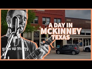 A tour of downtown McKinney Texas (live music, food and more)