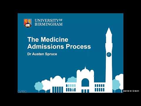 Medicine and Surgery MBChB Admissions Process - Undergraduate Open Day - June 2020