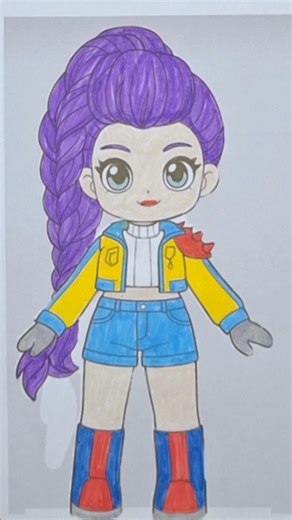 K-pop Rumi 🎨🖌 #drawing #painting