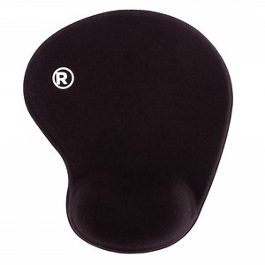 RadioShack Wave Gel Mouse Pad with Wrist Rest, Ergonomic Office Mouse Pad for Desk Offers Improved Support, Accuracy and Responsiveness for Work, Gaming, and More, Black