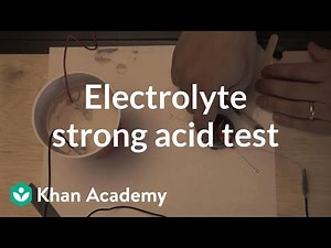 Electrolyte (strong acid test) - Electrical Engineering Video Lecture - Electrical Engineering (EE)