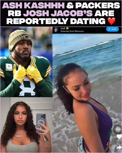 4 THE CULTURE on Instagram: "#Ash Kaash and Packers RB #JoshJacobs are reportedly dating ❤️! #Viral #Explore #Explorepage"