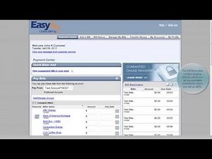 Fiserv EasyPay Online Bill Pay - Helpful Features