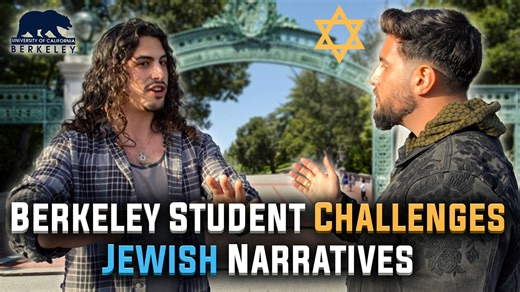 Berkeley Student Challenges Jewish Narratives A Jewish student at UC Berkeley engages activist Rudy Rochman with tough questions, seeking a more open and honest dialogue around complex political and cultural issues related to Israel and the Jewish people. While not every conversation that day was this respectful, it’s encouraging to see moments where disagreement can still lead to nuance, common ground, and civil discourse. More conversations from Berkeley are coming soon — and not all went the 