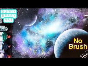 spray paint art Easy Nebula&Galaxy/スプレーアート簡単星雲