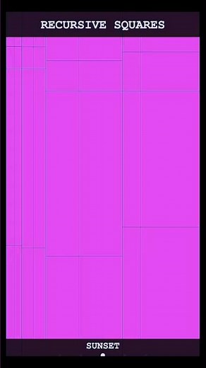 Recursive Squares - When Maths Meets Mondrian