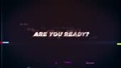 READY text glitch effects concept for video games screen. START Retro...