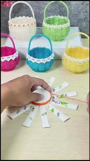 DIY Basket from a Disposable Cup | Easy Handcraft Idea 🧺✨