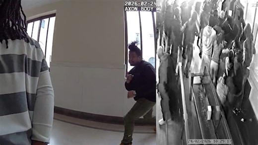 Video shows chaos erupt inside Hamilton County courthouse after suspect takes plea deal