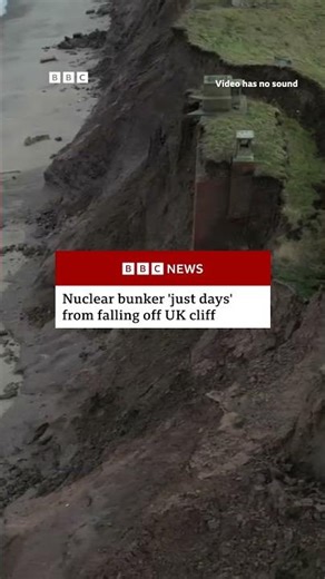A Cold War-era bunker on the UK coast is nearing collapse due to coastal erosion. #UK #BBCNews
