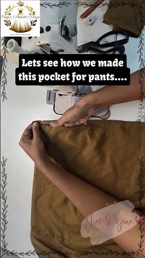 Learn how to stitch perfect side pockets for pants | Priya’s Modiste Magic ✨