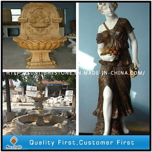 [Hot Item] Granite & Marble Garden Sculpture, Carving Stone Wash Sink, Fountain for Decoration (Stone Hand Carving)