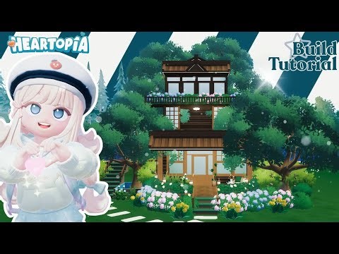 Cozy Wooden House Build Tutorial 🪾🌳 #heartopia Heartopia Building Tutorial || Heartopia House Design