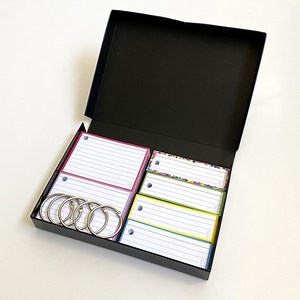 Leitner flashcards Combipakket 300 flashcards met Leitner bewaarboxje - "Pastel"... | bol.com