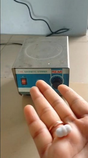 magnetic stirrer with magnetic bead #chemlifeforyou #learn