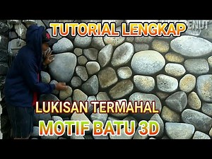 Amazing!!! Cara membuat cat motif batu 3D, Persis aslinya