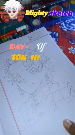 tanjiro kamado drawing‪@hakusenpaiarts‬ #drawing #art #easy