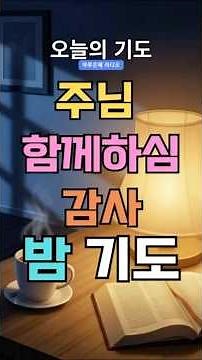 주님, 오늘도 함께하심에 감사합니다 | 밤기도 | 하루은혜 라디오 #밤기도 #하루은혜라디오 #감사의밤