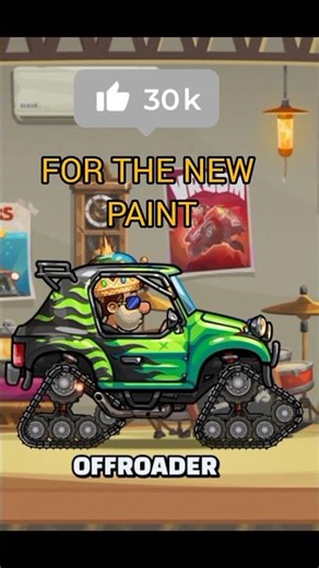 COOL 😎 OFFROADER PAINT UNLOCKED in HCR2 #hcr2 #hillclimbracing #hillclimbracing2 #racinggames