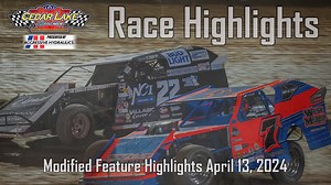 𝙍𝙖𝙘𝙚 𝙃𝙞𝙜𝙝𝙡𝙞𝙜𝙝𝙩𝙨 - Shane Sabraski drives his way to the front and outruns Brandon Copp to win the Modified feature at Cedar Lake Speedway. Enjoy some Modified highlights from last night. Watch more at www.DRC.tv. | Dirt Race Central