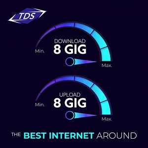 Experience the unmatched speed and reliability of a TDS fiber internet connection. Up to 8 Gig available. Order now! | TDS Telecommunications LLC