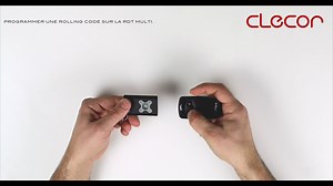 vidéo notice pour la société Clecor ! Programmer une rolling code sur la télécommande rdt multi.