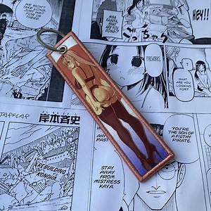 Anime Manga Embroidered Jet Tag | Keychain | Key Tag | Lanyard - Etsy