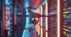 AI Ethics and Governance. AI ethics, legal foundation shown in digital tree's roots and leaves