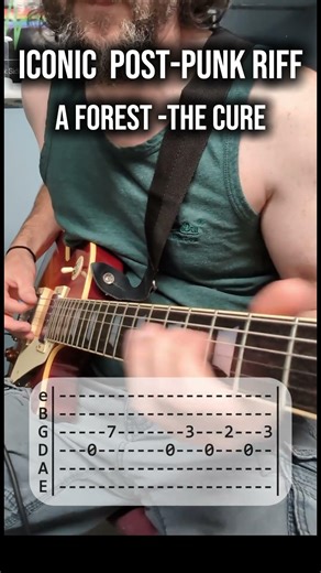 Iconic Post-Punk Riff – The Cure – A Forest #postpunk #thecure #guitarriff