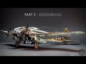 Heinkel HE111 H4 Revell 1/48 - Part 2/3 Assembly [ENG SUBTITLE]