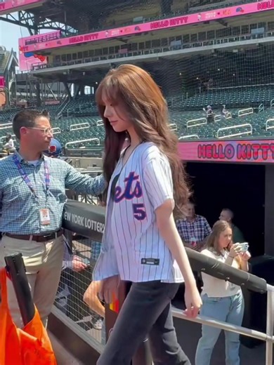 IVE Liz at the Baseball Pitch — Viral Baseball Moment