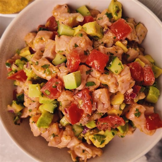 So incredibly fresh, packed full of Mexican-inspired flavour - this delicious Salmon Ceviche is perfect for a light dinner or impressive for entertaining. Comment 'ceviche please' and I'll send you the recipe or check it out on the website here: https://skinnymixers.com.au/skinnymixers-ceviche/ Last Summer I made the most delicious Mexican Salmon Ceviche for my family gathering – it was demolished in record time! If entertaining I highly recommend doubling this recipe. I always make double when 