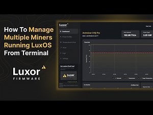 How To Manage Your ASIC Miner From Terminal With Luxor Firmware CLI