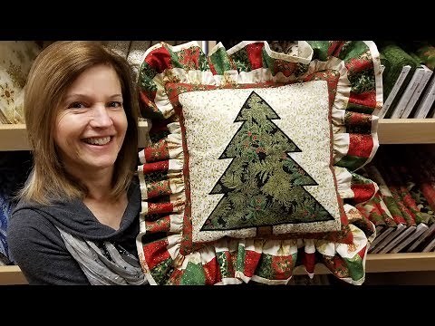 Ruffled Christmas Applique Pillow! Part 1: Applique Tree