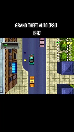 Retro Classic Grand Theft Auto Gameplay on Playstation 1