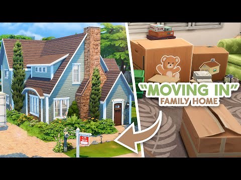 “Moving In” Family Home // The Sims 4 Speed Build