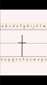 How do you write lowercase letter t? #alphabet #handwriting