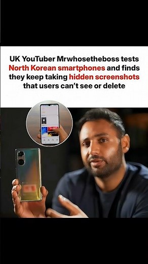 UK YouTuber Mrwhosetheboss tests North Korean smartphones #apple #smartphone #gadgeticon #tech