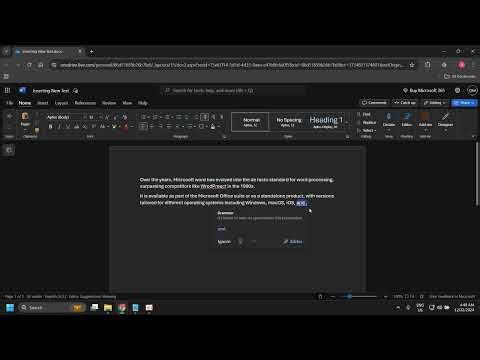3.1 Inserting New Text in Microsoft Word 365: A Step-by-Step Guide